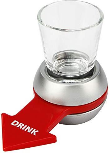 Barbuzzo Party-Trinkspiel „Hammer Shot“ Original Einheitsgröße Silber/Rot