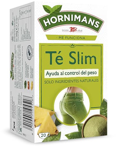 Hornimans Té Slim con Té Matcha | Ingredientes 100% Naturales | 20 bolsitas | Con Teína