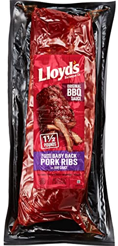 Lloyds BBQ Seasoned & Smoked Babyback Ribs In Original Bbq Sauce, 24 Oz