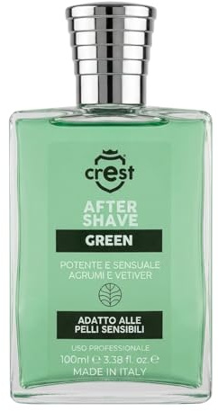 Italien Crest After Shave Cologne/Parfum - Aromatische Noten: Frische Zitrusfrüchte und erdiges Vetiver - Made in Italien - 100 ml