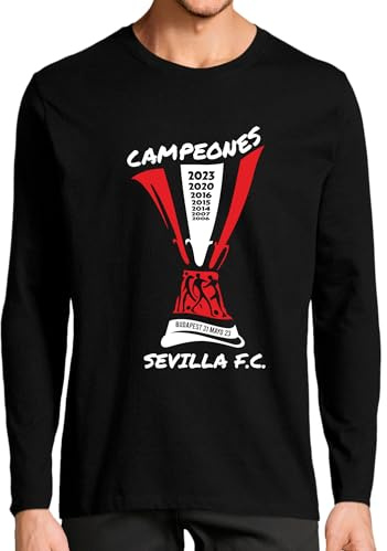 Camiseta de Manga Larga del Sevilla Campeón de Europa 2023