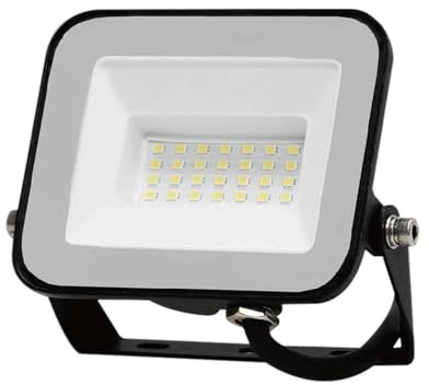 V-TAC Foco LED Exterior 30W [CHIP SAMSUNG] - 2505 Lumen - IP65 - Proyector LED Exterior en Aluminio para Hogar, Jardín, Patio, Parque Garaje - Resistente al Agua - Faros - Luz Blanco Frío 3000K