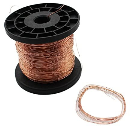 SUCADA 10 m bis 100 m Kupferdraht 0,1 mm 0,2 mm 0,3 mm 0,4 mm 0,5 mm (Size : 0.5mm X 5m 1pc)
