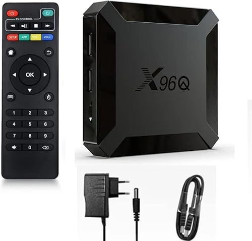 X96, Q 1 GB de RAM y 8 GB de ROM Box Android TV Box Media Player (Android 11.0) con Mando a Distancia y Cable HDMI, Reproductor Multimedia Caja TV 4K
