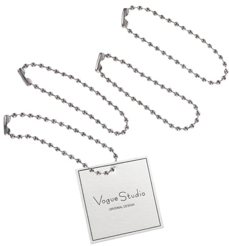 KONTONTY 20 Pezzi Fili a Sfere in Metallo Nichelato Connettore Chiusura Argento per Collana Portachiavi