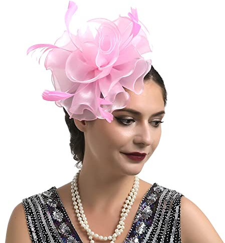 pxjsdwe papagei haarreif, 1920s Stirnband Feder Damen Karneval Party Cosplay Feder Haarschmuck Haarband Tee-Party Feder Kopfschmuck Regenbogen Kopfbedeckung Zubehör Hochzeit 20er Jahre Haarreif