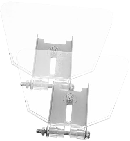 HOMSFOU Augenschutz Schutzschild aus Edelstahl 2 Stück für 125-250mm Schleifmaschinen mit Befestigungswerkzeug für Werkbank und Werkstatt