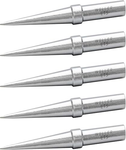 Weller T0054104699 Set di 5 punte di saldatura ET per stazione di saldatura WE1010 – Punte Weller Originali