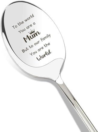 Mum Gifts,Birthday Gifts for Mum Gift Mummy Personalised Happy Mothers Day Gift for Mums Mummy Presents from Daughter from Son Mother's Day Ideas Christmas Xmas Presents Valentines Teaspoon