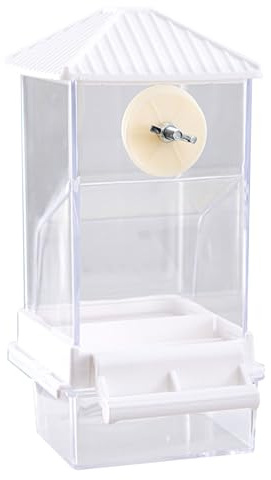 Distributeur automatique de nourriture pour perroquets avec grand espace de rangement et entretien facile