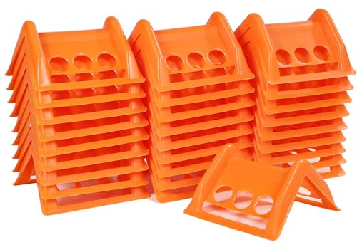 30 Pack Plastic Corner Protectors and Edge Protectors for Flatbed Trucks, Compatible with 4 Inch Ratchet Straps, Cargo Load Guard