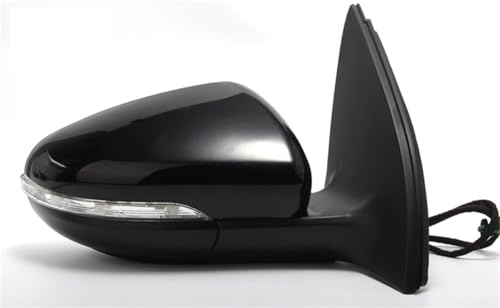 Außenspiegel Für VW Für Golf 6 MK6 2009 2010 2011 2012 5KD857501 5KD857502 Auto Power Beheizte Falten Blinker Seite Spiegel Montage Außenspiegel-Baugruppe(Right Black)