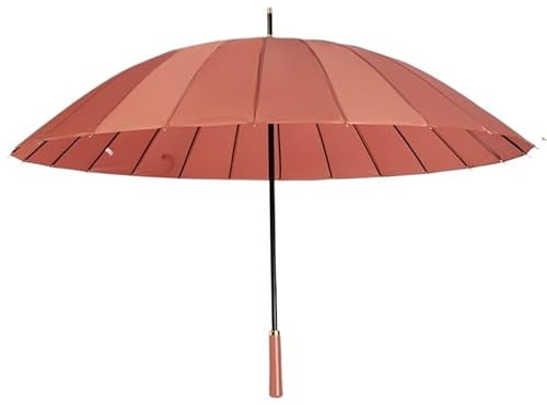 JVNALwnkv Regenschirme for Regen, 24 Knochenschirm, großer Herrenschirm mit langem Griff, doppelter Golfschirm, gerader Schirm, Outdoor-Regenschirme