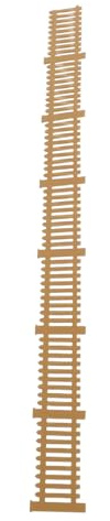 LRXIYODE Clôture Miniature Décorative en Plastique Marron 1/87 pour Maquettes 306 X 17 CM Rambardes pour Jardin Féerique Village Miniature et Maison de Poupée Accessoires DIY pour