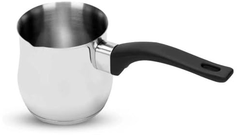 MSQUARE Turkish Tea Coffee Maker, Classic Design, Versatile, Durable Construction, Ergonomic Handle, Heat-Resistant, Sleek Finish, Ideal for Brewing Turkish Tea & Herbal Infusions (9 cm)