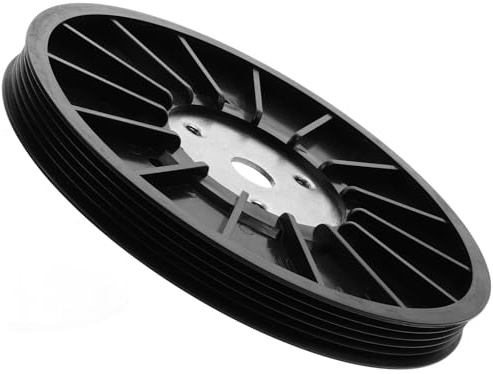 ULTECHNOVO Polea para Bicicleta Estática 5pk de 3 Orificios, Rueda de Cinturón Dinámica para Fitness en Casa, Accesorio de Transmisión Compatible Bicicletas de Ejercicio Interiores