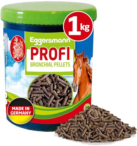 Eggersmann Mein Pferdefutter Profi Bronchial Pellets 1 kg – Ergänzungsfuttermittel für Pferde – Kräutermischung mit Vitaminen & Mineralstoffen – Für staubempfindliche Pferde geeignet
