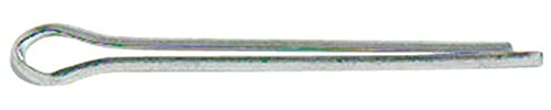 Merriway BH03497 50 x 4 mm Glänzend verzinkter Spannstift, Weiß, 10 Stück