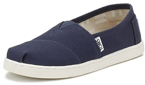 TOMS ALPARGATA CORE, Mocasines Planos Unisex Niños, Azul (Azul Marino), 34 EU