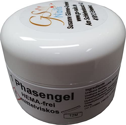GS-Nails 1 Phasen UV-Gel Hema Free 50ml Klar mittelviskos 50 ml