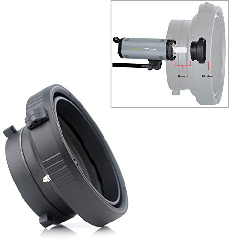 Fomito Bague d'adaptation Bowens pour Studio Photo Elinchrom Speedring pour boîte à lumière Beauty Dish Studio Flash Strobe Photographie Professionnelle
