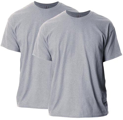 Gildan Adult Ultra Cotton T-Shirt, Style G2000, Multipack, Sport Grey (2-Pack), 3X-Large