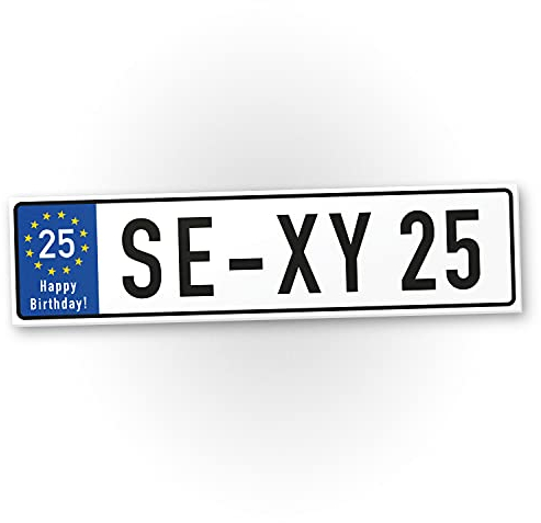 DankeDir! Targa in plastica, con scritta sexy, ideale come regalo per i 25 anni, idea regalo o decorazione per compleanno, regalo di compleanno, venticinque anni, decorazione e accessorio per feste