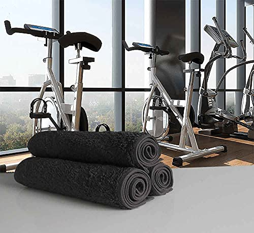 100% Cotton Gym / Sweat Towel, Charcoal Grey 30cm x 100cm, 500gsm - Bana Kuru Sports