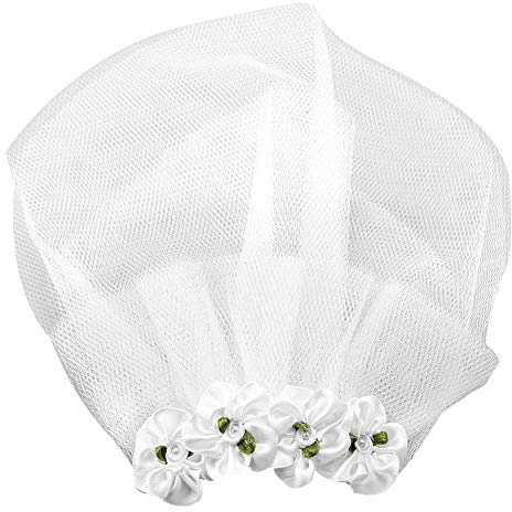 Schleier für Hunde Hund Braut Blume Kopfschmuck Hundehaarspangen Hund Haustier Katze Brautkleid Hochzeit Haar Zubehör für kleine Hunde Katzen(L)