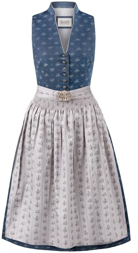 Stockerpoint Women's Dirndl Amalie2 Special Occasion Dress Not Applicable, Dark Blue-Gray, 38