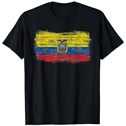 Ecuador bandiera nazionale rustica Maglietta
