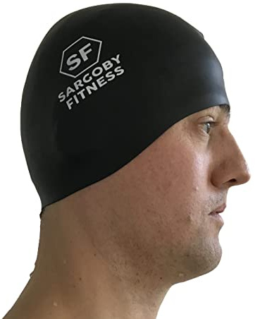 Sargoby Fitness simhatt standardstorlek. badmössa färg Frankrike Italien Spanien Tyskland (svart)