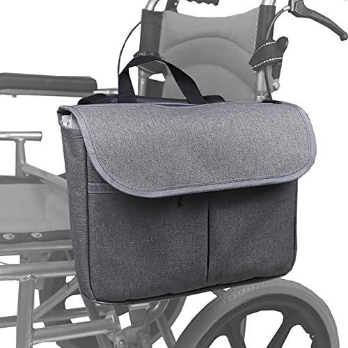 Bias&Belief Rollstuhltasche für Armlehne Rollstuhl-Tragetasche Rollstuhltasche mit Taschen Hohe Kapazität Hochwertige wasserdichte Reisetasche für Rollstuhl-/Mobilitätsroller-Zubehör