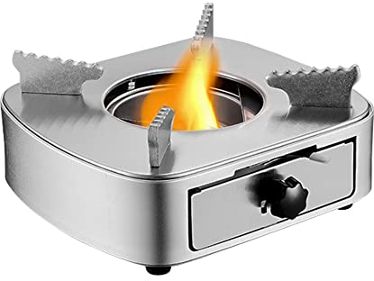 Lixada Mini Alkoholbrenner, Edelstahl, Feuerkraft, verstellbar, winddicht, Schubladen-Brenner für Grill, Hotpot, Küche im Freien