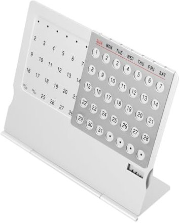 EXCEART Schreibtischkalender Taschenkalender Kalenderornament Bürodekoration Bürozubehör Kalender für den Schreibtisch Persönlichkeit Dekorationen Kalender Schreibtisch schmücken Metall