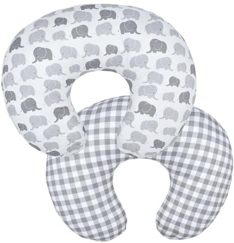 Aisawate Baby Nursing Pillow Cover, 22.5 x 18 Breastfeeding Pillow Slipcover Girls Boys, Nursing Pillow Case for Newborn, Soft Fabric Fits Snug On Infant, Washable & Breathable (1 Pack)