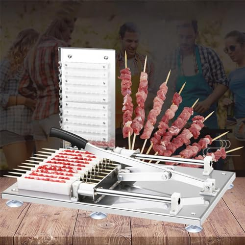 Machine De Fabrication De Brochettes De Viande En Acier Inoxydable à 10 Cordes, Outil De Fabrication De Brochettes De Viande, Outil Manuel De Fabrication De Kebab, BoîTe à Brochettes De Viande