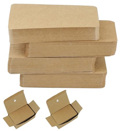 YUUTIAL Brown Blanko Karten 9x5,3cm 200Stk Leere Karten zum Selbstgestalten | Für Weihnachtskarten & Geschenkanhänger,Dankeskarten & DIY Basteln,braun Kraftpapier,glatt & beschriftbar
