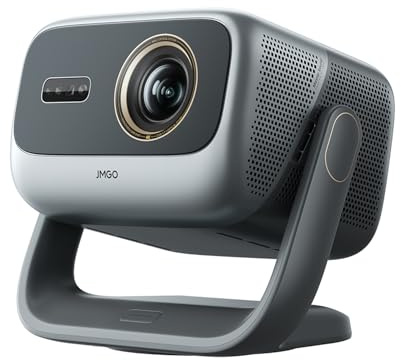 JMGO N5 Ultra 4K Projector, Qualas32 Triple Laser 5200 ISO Lumen, 0.88~1.7:1 Throw Ratio, 2x12.5W Stereo Speaker, MT9681 4GB 128GB, Android Chinese OS with KD3 Google TV Stick