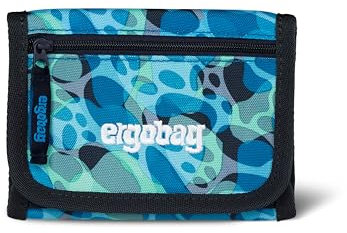 ergobag Brustbeutel Geldbeutel, Mini Portemonnaie mit Kleingeldfach, Sichtfenster für Mädchen und Jungen