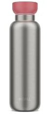 Mepal, Botella isotérmica, Botella Agua Termica de Doble Pared, Botella para beber Sobre la Marcha, 12 horas caliente y 24 horas fría, Acero Inoxidable, 500 ml, Vivid mauve