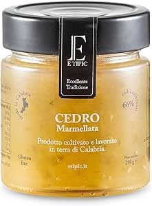 2x Marmellata di Bergamotto Calabrese | 52% di Bergamotti utilizzati | E Tipic | Prodotti tipici Calabresi | Artigianale | Vaso da 2x250g