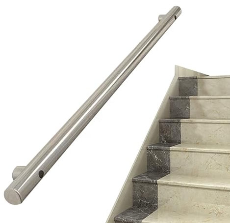 Generisch Rutschfester Treppenhandlauf aus Edelstahl für Außen- und Innentreppen, an der Wand montierter Haltegriff für die Sicherheit, 1 Fuß/30 cm