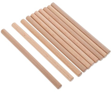 Zerodeko 10pcs Holzstangen Holzkettenhaken Holzstifte Stiftboardholzhaken Zum Hängenden Shaker -stiftenzubehör