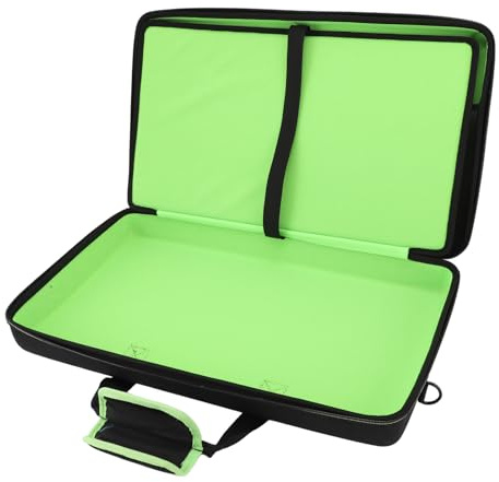 DJ-Controller Trage Koffer, Eva gepolsterte DJ-Controller Crossbody-Tasche Mit Laptop-Fach und Zubehör Taschen Tragbarer DJ-Mixer-Fall Für 15,6 Zoll Laptop-und DJ-Geräte