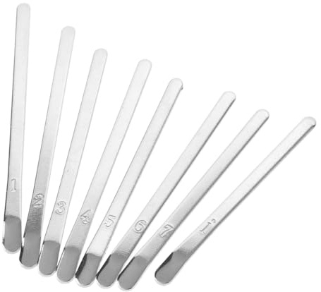 Supvox 1 Satz 8 Mini Kalymba daumen klavier zubehör selber machen klein Finger stimmen Kalimba- selber machen DIY Daumenklavier Kalimba-Teile Metall Silver