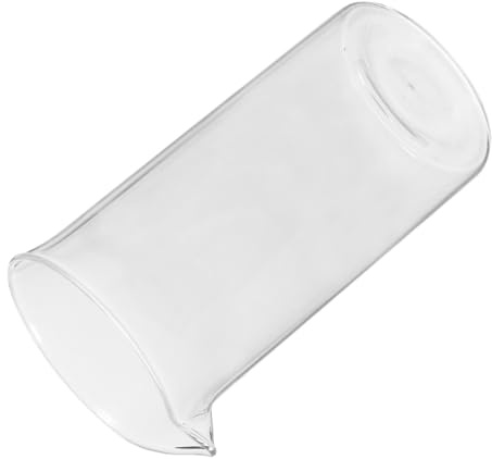 MAGICLULU Tasse Verre Résistante Chaleur pour Cafetière Piston Accessoire Filtre pour Café Expresso et Infusion Design Léger pour Bureau et Maison