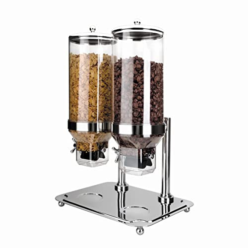 Lacor 69023 – Doppelter Müslispender mit 10-Liter-Basis | Langlebiges Profi-Utensil; entwickelt für optimale Leistung und schnelle, unkomplizierte Reinigung in der Spülmaschine