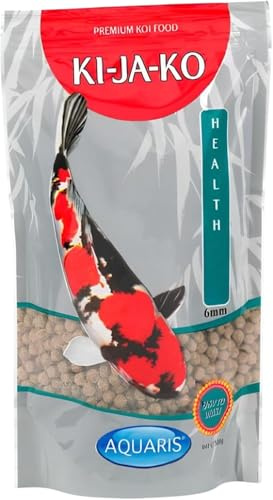 KI-JA-KO Health Mangime per carpe koi – 3 kg / 6 mm. Cibo con Actigen, inulina, aglio e prebiotici – supporta un metabolismo sano e le difese immunitarie. Alimento completo per koi e cibo per pesci.