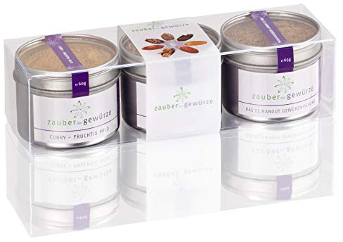 Zauber der Gewürze Das Crossover Trio Gewürze Geschenkset | Gewürze Set mit 3 besonderen Gourmet-Gewürzen in Premiumqualität, als Geschenk für Hobbyköche & Genießer, 160 g